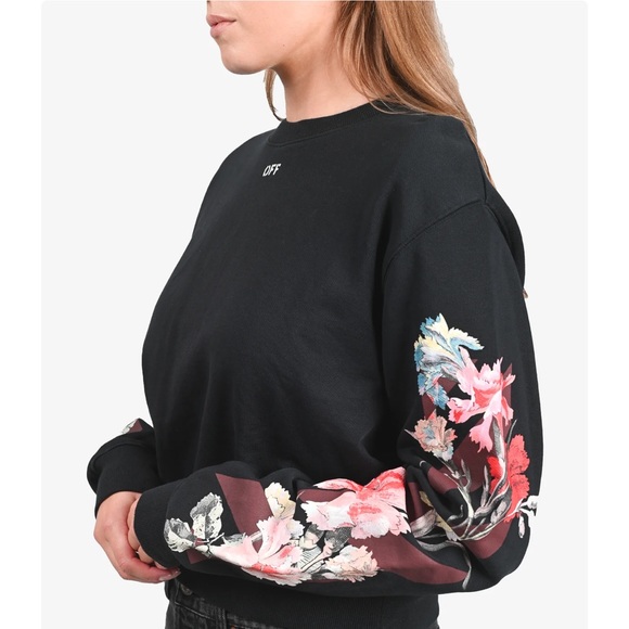 Off white floral authentic sweatshirt - Picture 2 of 4